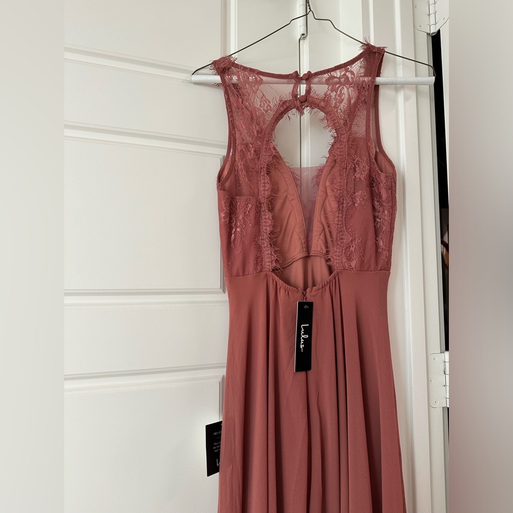 Brand new With tags- formal, elegant, terracotta dress
